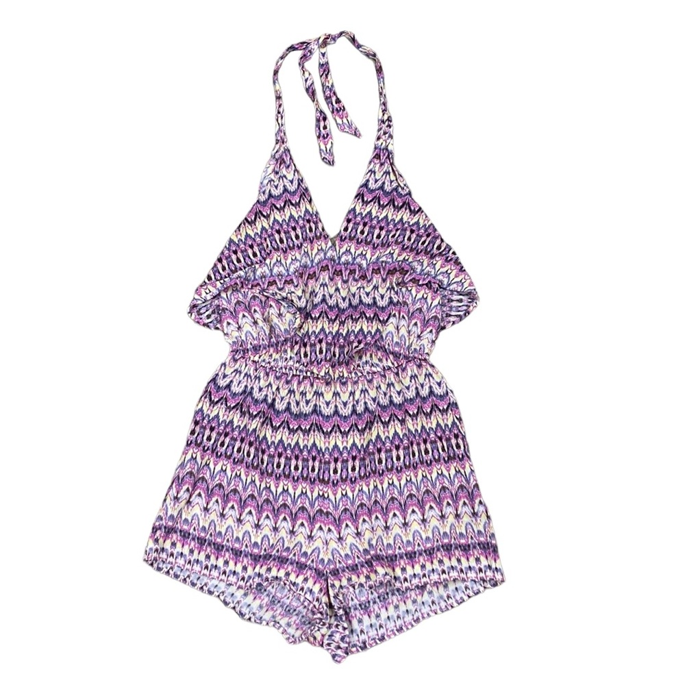 Victoria’s Secret Romper Onesie Shorts with Backless Top, Purple / Pink …